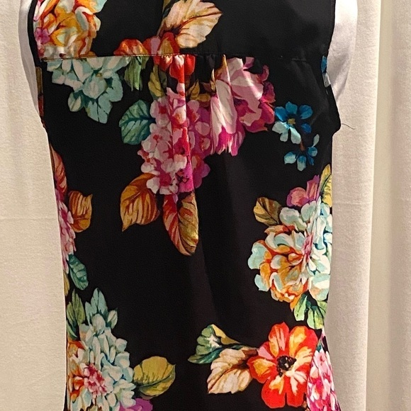 Womens Spence Colorful Flower Maxi Dress Sm/P Side Splits Cover Up - Picture 4 of 15